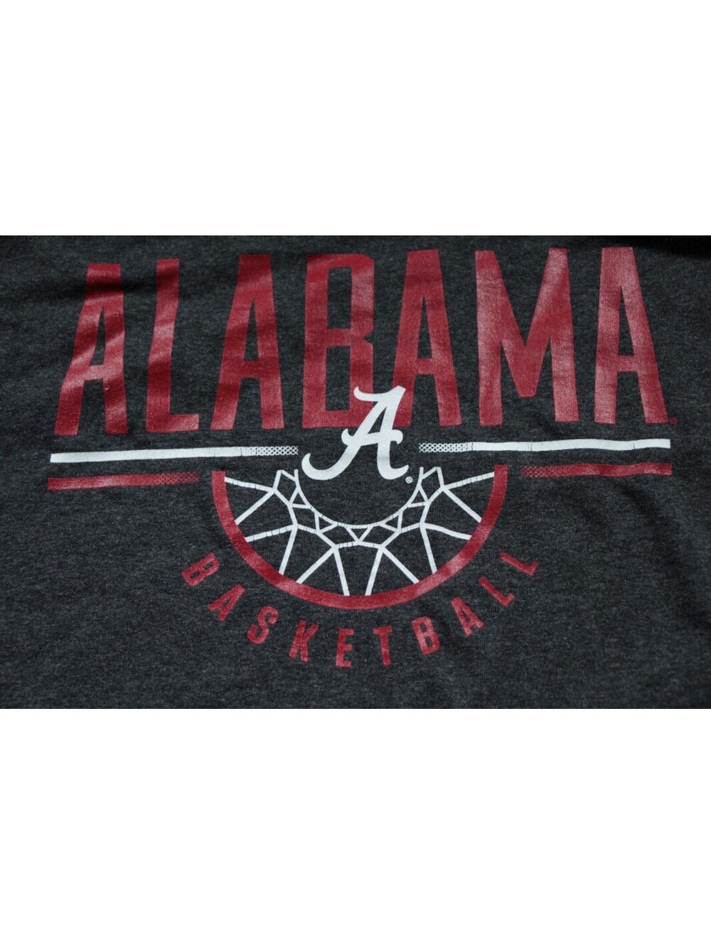 University of Alabama Crimson Tide Basketball T-Shirt L Shirt Champion